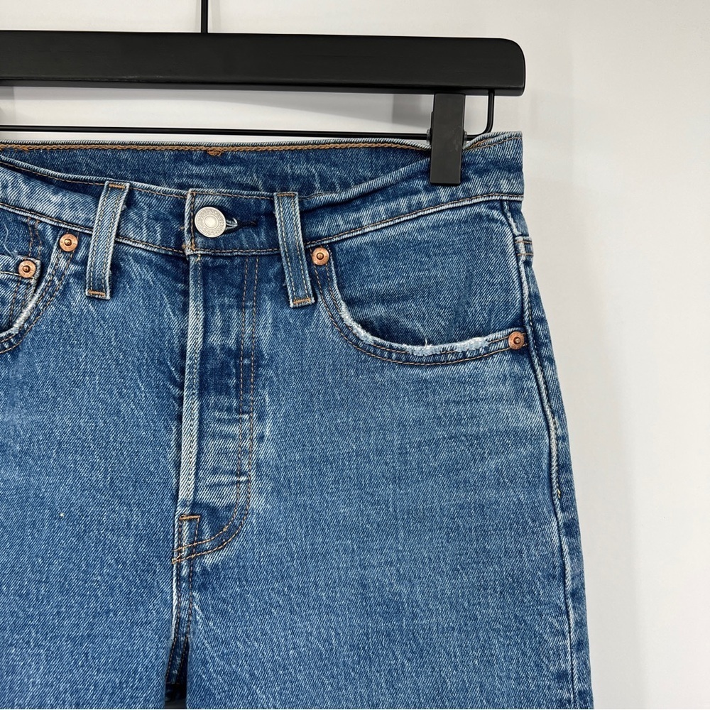 Levi's 501 S Skinny Waist 25 Length 28 Blue Jeans Pants
